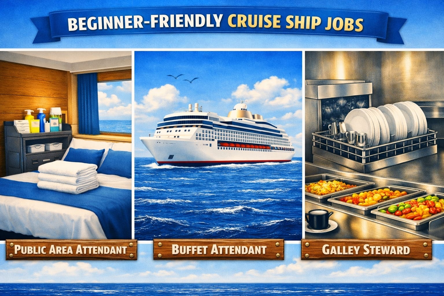 BEGINNER‑FRIENDLY CRUISE SHIP JOBS